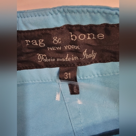 RAG & BONE Cliffe Peached Cotton Field Shorts in Topaz Size 31 - Picture 9 of 13